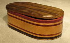 Wood Accents Large Oval Boxes Opened