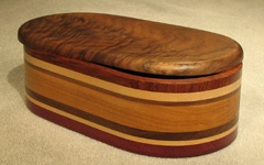 Wood Accents Large Oval Boxes Opened