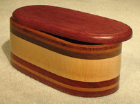 Wood Accents Medium Oval Boxes Opened