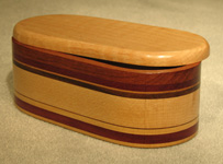 Wood Accents Medium Oval Boxes Opened