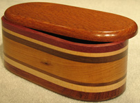 Wood Accents Medium Oval Boxes Opened