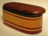 Wood Accents Medium Oval Boxes Opened