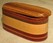 Wood Accents Small Oval Boxes Opened