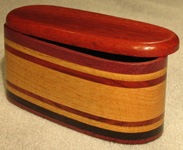 Wood Accents Small Oval Boxes Opened