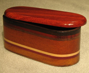 Wood Accents Small Oval Boxes Opened