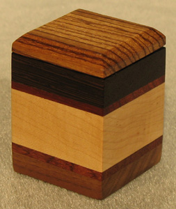 Wood Accents Ring Boxes - 1 Hole