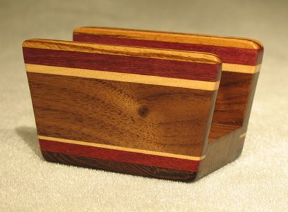 Wood Accents Business Card Holders