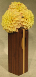 Wood Accents Vase with Flowers