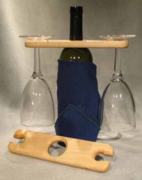 Wood Accents Wine Glass Holders